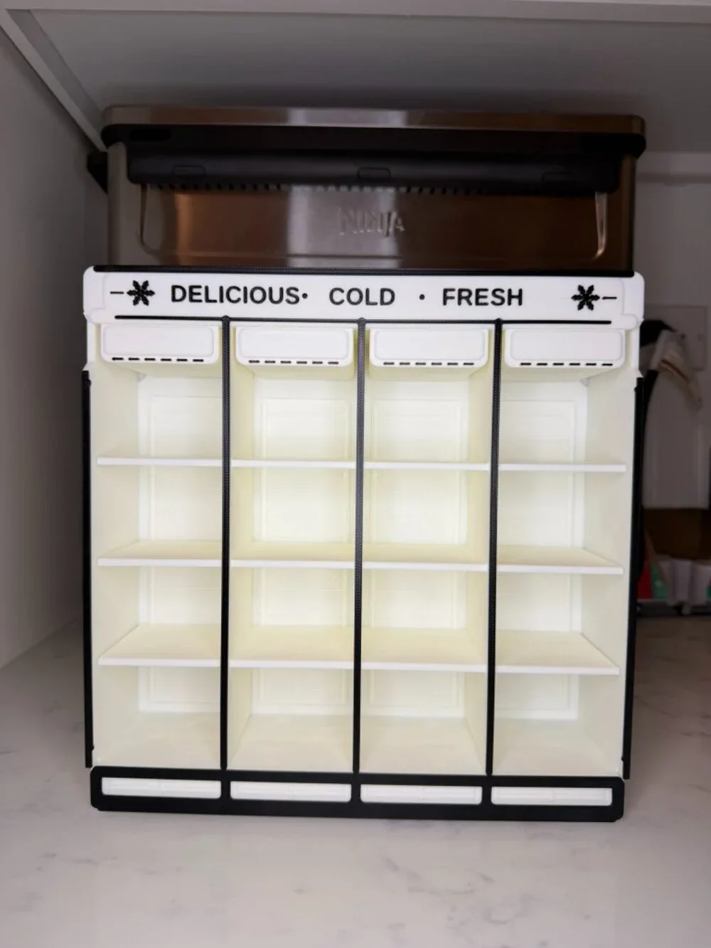 Mini Brands Fill the Fridge Compatible Shelf | 3D Printed Grocery Display Shelf
